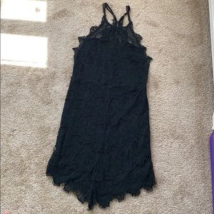 Black lace dress